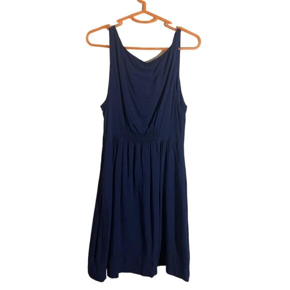 Antropologie Maeve Women's Cowl Neck Sleeveless Dress Size 12 Blue - Picture 2 of 8